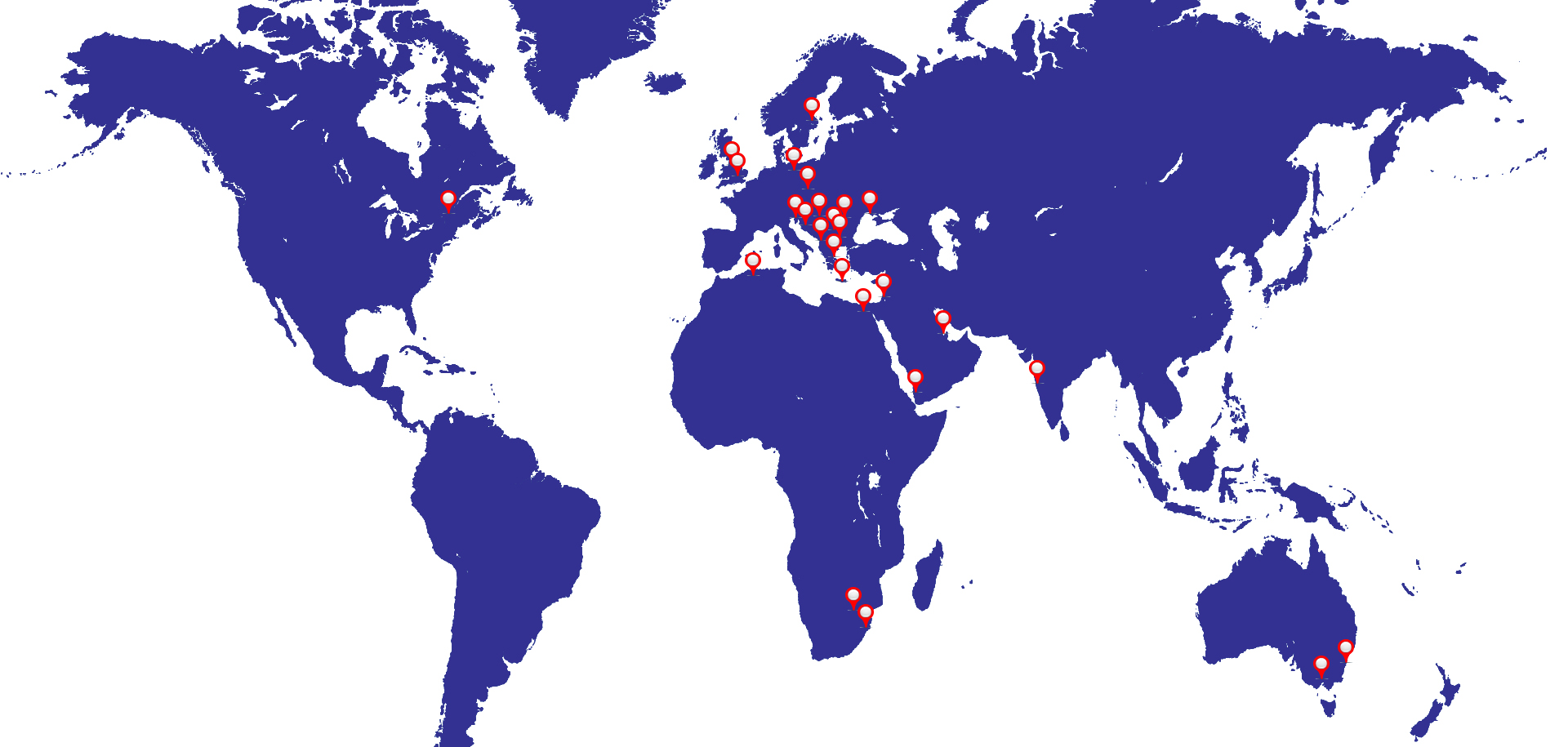 Clients of Elin S.A. all over the world